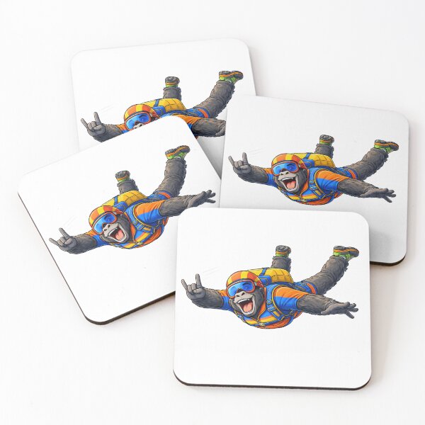 Item preview, Base Jumping Gorilla designed and sold by TenderPawStudio.