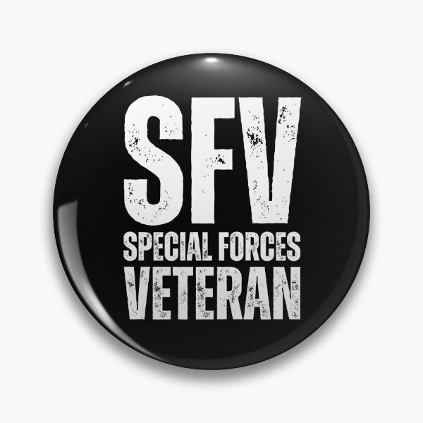 Item preview, SFV Special Forces Veteran – Bold Distressed Military Design Honoring Elite U.S. Veterans White Lettering designed and sold by GFamilyC.