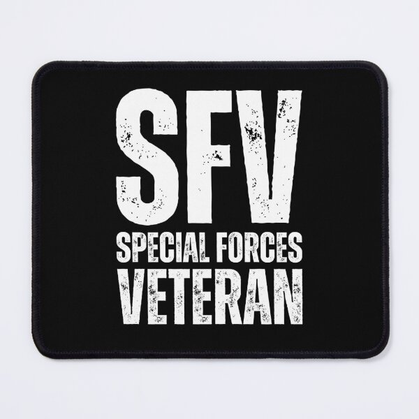 Item preview, SFV Special Forces Veteran – Bold Distressed Military Design Honoring Elite U.S. Veterans White Lettering designed and sold by GFamilyC.