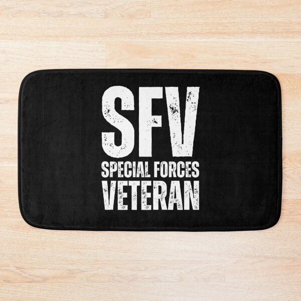 Item preview, SFV Special Forces Veteran – Bold Distressed Military Design Honoring Elite U.S. Veterans White Lettering designed and sold by GFamilyC.