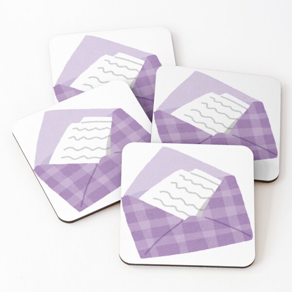Item preview, Purple Gingham Watercolor Letter designed and sold by Bliss Studio.