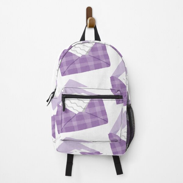 Item preview, Purple Gingham Watercolor Letter designed and sold by Bliss Studio.