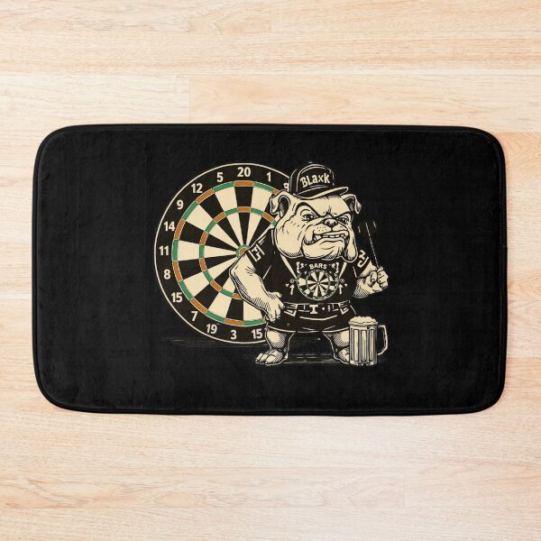 Item preview, No Mercy Darts – Bulldog on the Oche designed and sold by GreennieArt.