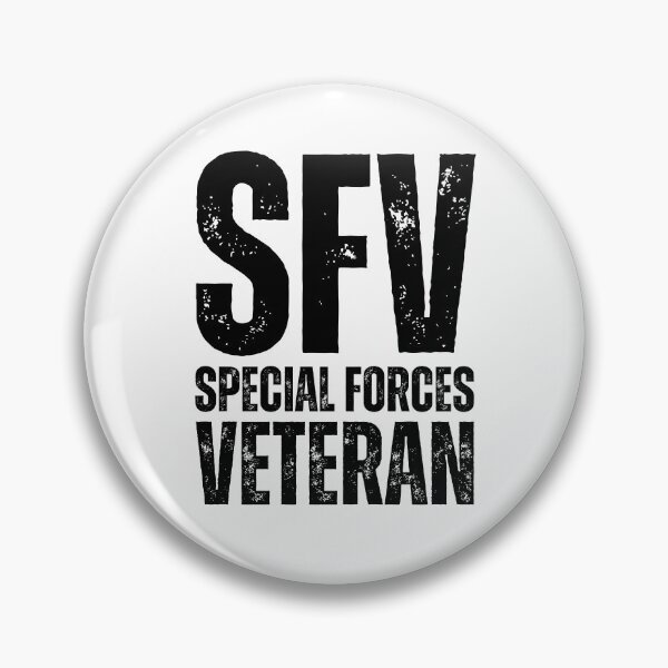 Item preview, SFV Special Forces Veteran – Bold Distressed Military Design Honoring Elite U.S. Veterans Black Lettering designed and sold by GFamilyC.