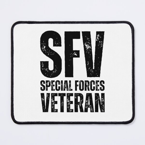 Item preview, SFV Special Forces Veteran – Bold Distressed Military Design Honoring Elite U.S. Veterans Black Lettering designed and sold by GFamilyC.