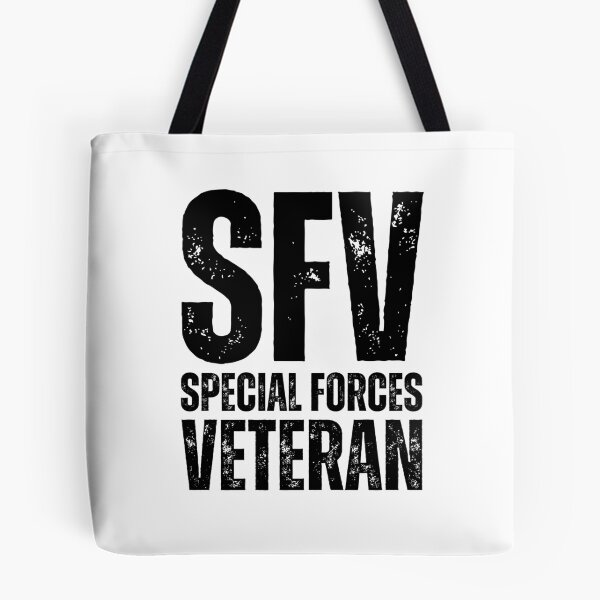 Item preview, SFV Special Forces Veteran – Bold Distressed Military Design Honoring Elite U.S. Veterans Black Lettering designed and sold by GFamilyC.