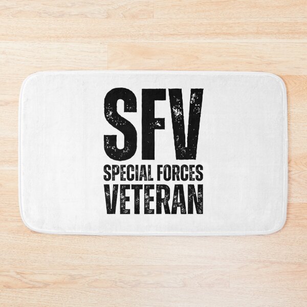 Item preview, SFV Special Forces Veteran – Bold Distressed Military Design Honoring Elite U.S. Veterans Black Lettering designed and sold by GFamilyC.