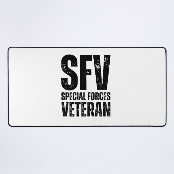 Item preview, SFV Special Forces Veteran – Bold Distressed Military Design Honoring Elite U.S. Veterans Black Lettering designed and sold by GFamilyC.