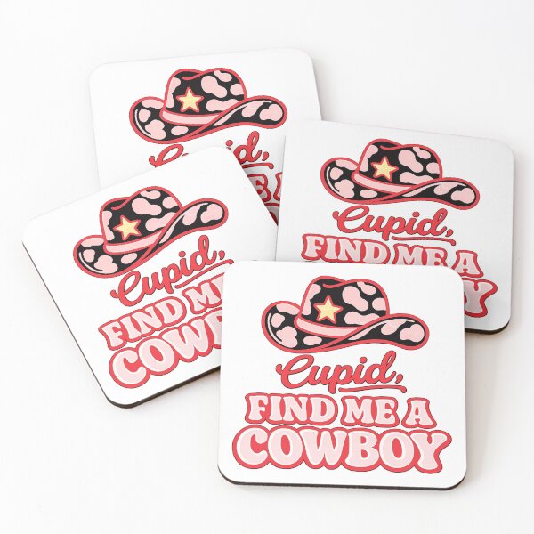 Item preview, Cupid Find Me A Cowboy Funny Valentine's Day Cowgirl Hat Retro Pink Western designed and sold by cafesh0p.
