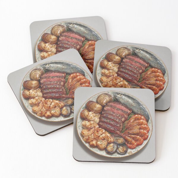 Item preview, Surf and Turf Dinner Plate designed and sold by Shannon Hilson.