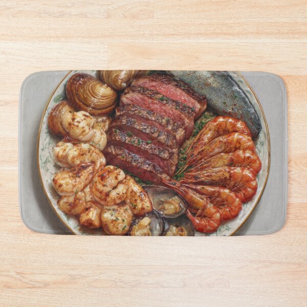 Item preview, Surf and Turf Dinner Plate designed and sold by Shannon Hilson.