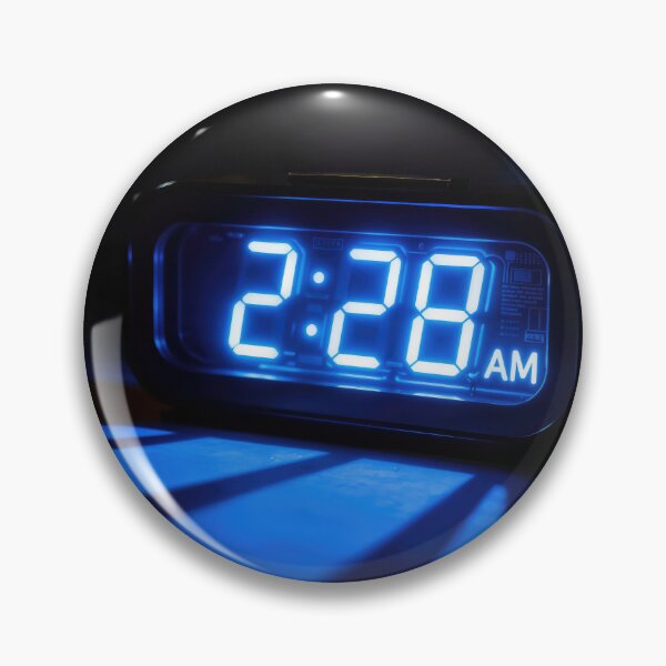 Item preview, Blue Neon Alarm Clock Glowing in the Dark designed and sold by Maria Dryfhout.