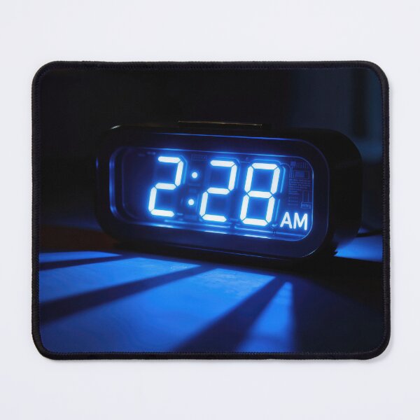 Item preview, Blue Neon Alarm Clock Glowing in the Dark designed and sold by Maria Dryfhout.