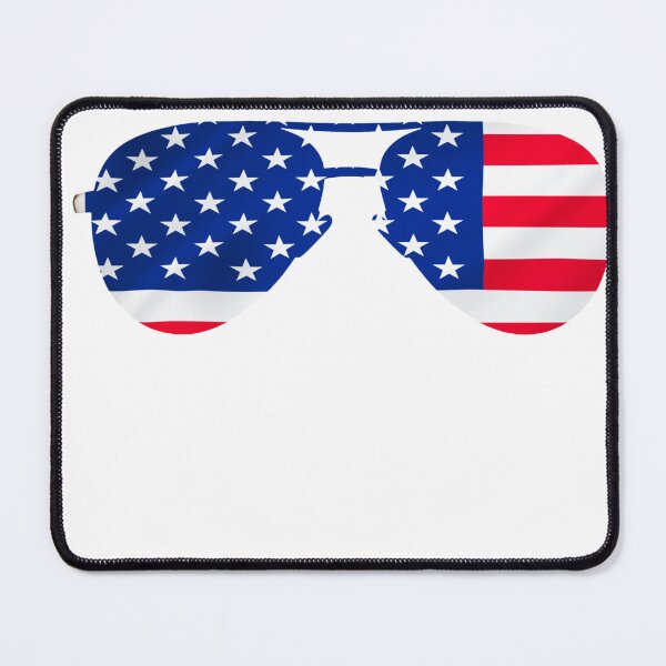 Item preview, American Flag aviator sunglasses designed and sold by Deafvisionary.