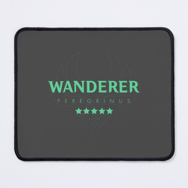 Item preview, Genshin Wanderer Nameplate designed and sold by NeonSunsetMedia.