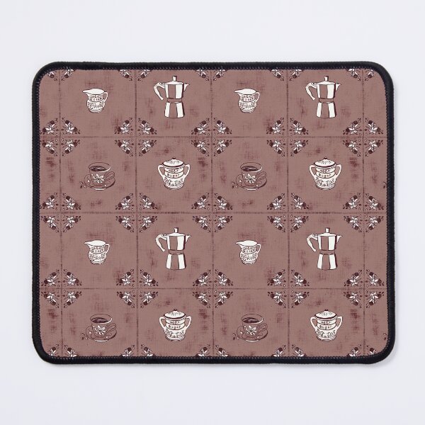 Item preview, Mocha Mousse Coffee Story Tile Pattern designed and sold by LoveAlways-AEP.