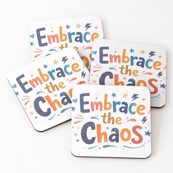 Item preview, Embrace the Chaos Typography – Expressive Inspirational Quote designed and sold by Art Italiano.