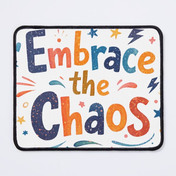 Item preview, Embrace the Chaos Typography – Expressive Inspirational Quote designed and sold by Art Italiano.