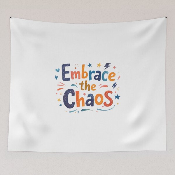 Item preview, Embrace the Chaos Typography – Expressive Inspirational Quote designed and sold by Art Italiano.