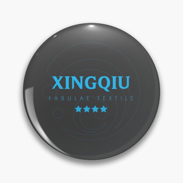 Item preview, Genshin Xingqiu Nameplate designed and sold by NeonSunsetMedia.