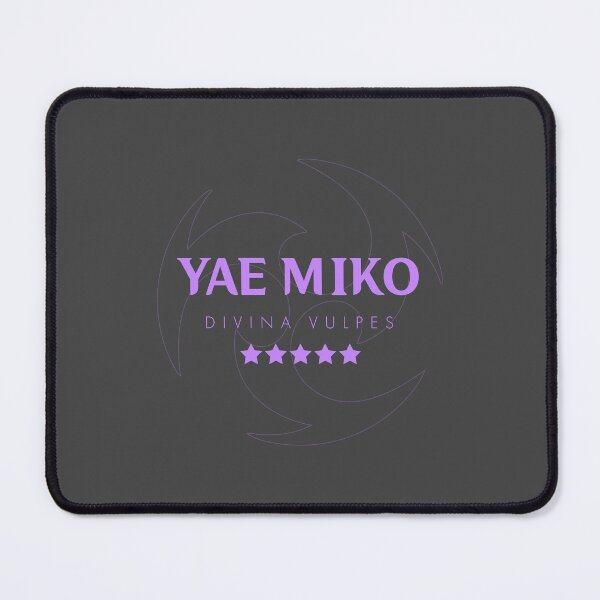 Item preview, Genshin Yae Miko Nameplate designed and sold by NeonSunsetMedia.