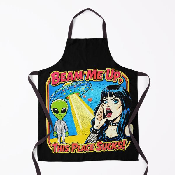 Item preview, Beam Me Up This Place Sucks Funny Alien Pop designed and sold by TeeARTHY.