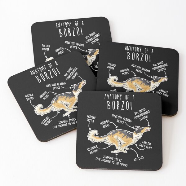 Item preview, Gold Sable Borzoi Dog Anatomy designed and sold by Clara Hollins.