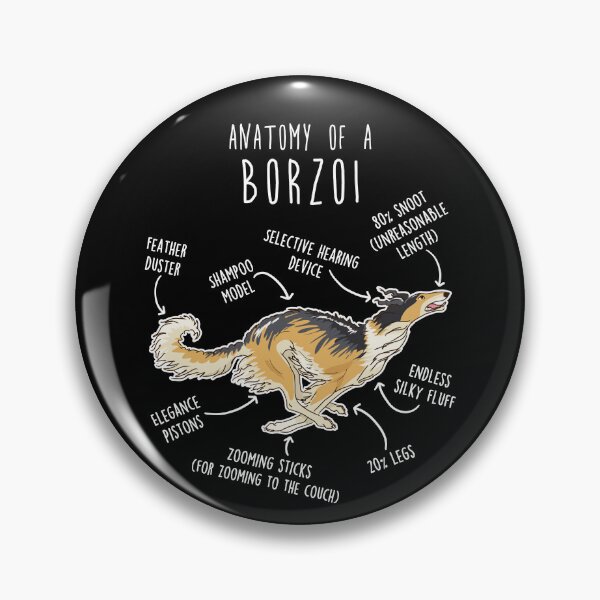Item preview, Gold Sable Borzoi Dog Anatomy designed and sold by Clara Hollins.