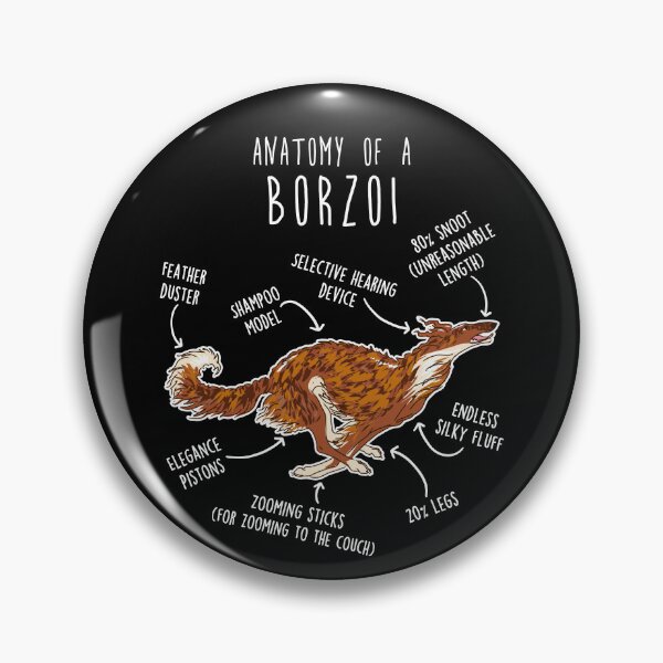 Item preview, Brindle and White Borzoi Dog Anatomy designed and sold by Clara Hollins.