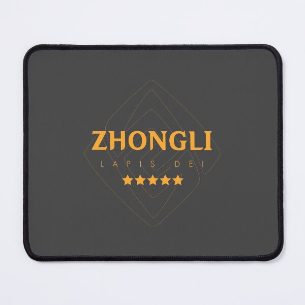 Item preview, Genshin Zhongli Nameplate designed and sold by NeonSunsetMedia.