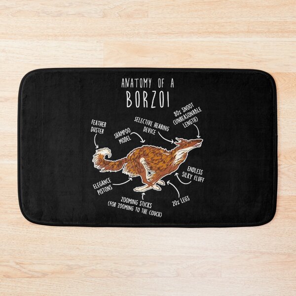 Item preview, Brindle and White Borzoi Dog Anatomy designed and sold by Clara Hollins.