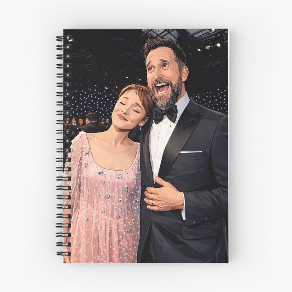 Item preview, Noah Wyle and Ariana having fun and laughing (fan art) designed and sold by PopCultureAndStuff.