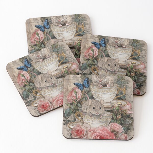 Item preview, Storybook Mouse Teacup Scene designed and sold by Foxy Garden Studio .