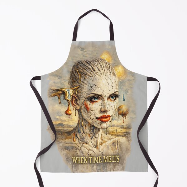 Item preview, When Time melts. Woman portrait surreal art designed and sold by Natart1004.