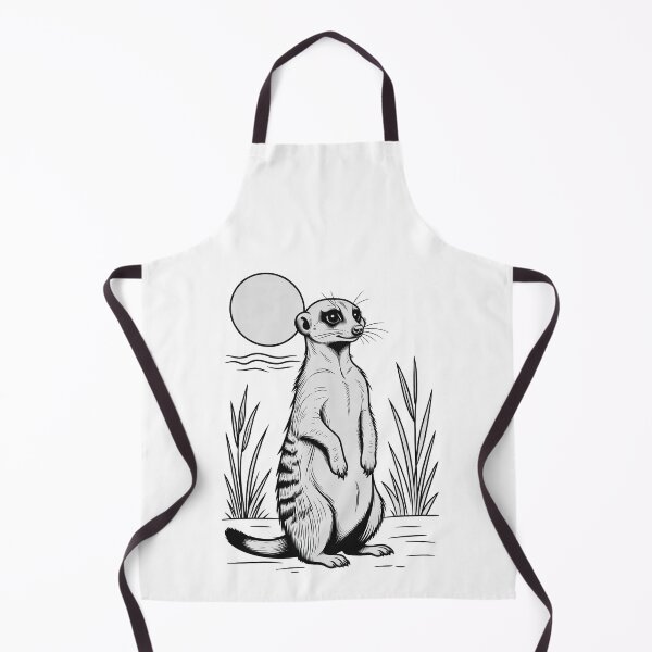 Item preview, Standing Meerkat Savanna Line Art designed and sold by Rostislav Bouda.