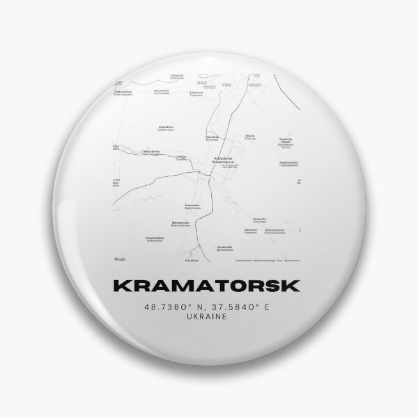 Item preview, Kramatorsk Ukraine Map Print | Coordinates Minimalist City Wall Art designed and sold by RM-Journey.