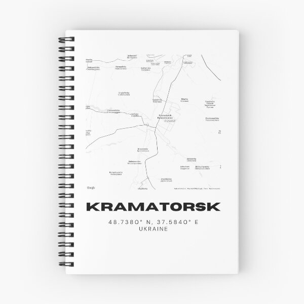 Item preview, Kramatorsk Ukraine Map Print | Coordinates Minimalist City Wall Art designed and sold by RM-Journey.