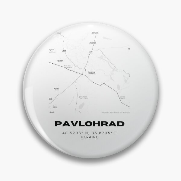 Item preview, Pavlohrad Ukraine Map Print | Coordinates Minimalist City Wall Art designed and sold by RM-Journey.