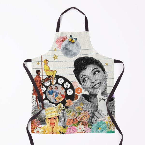 Item preview, Retro Crafty Girl Collage Illustration designed and sold by The-Reset-Girl.