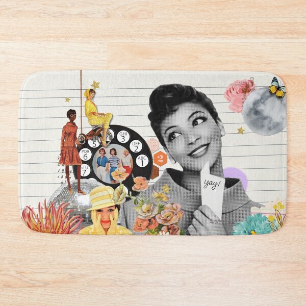 Item preview, Retro Crafty Girl Collage Illustration designed and sold by The-Reset-Girl.