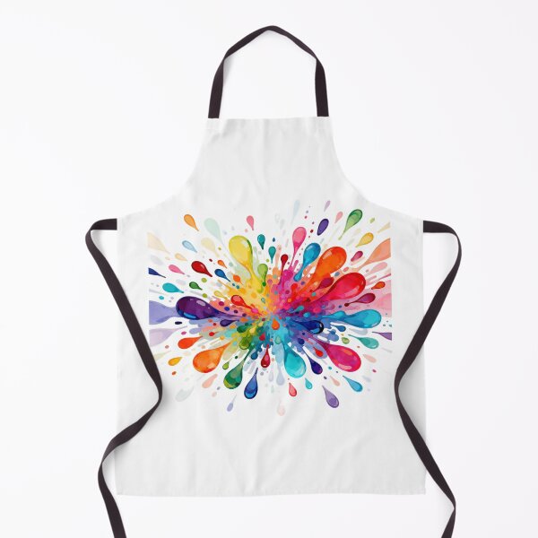 Item preview, Bright multi-colored splash, beautiful mood, big and small drops on white background designed and sold by wizard-work.