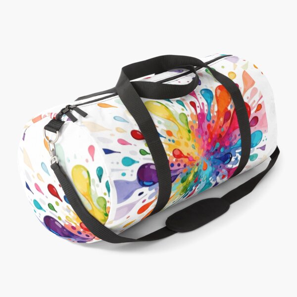 Item preview, Bright multi-colored splash, beautiful mood, big and small drops on white background designed and sold by wizard-work.