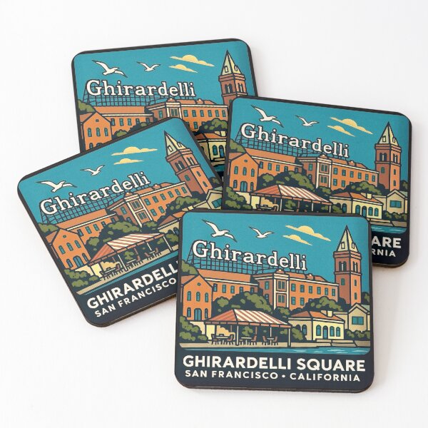Item preview, Ghirardelli Square - San Francisco, California designed and sold by Myra365Art.