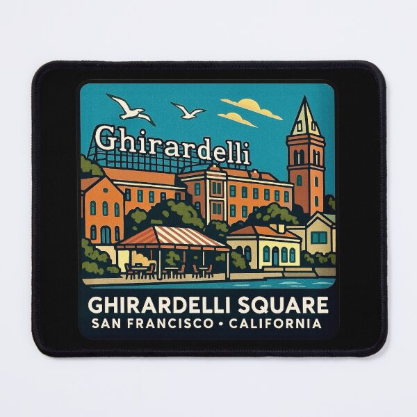 Item preview, Ghirardelli Square - San Francisco, California designed and sold by Myra365Art.