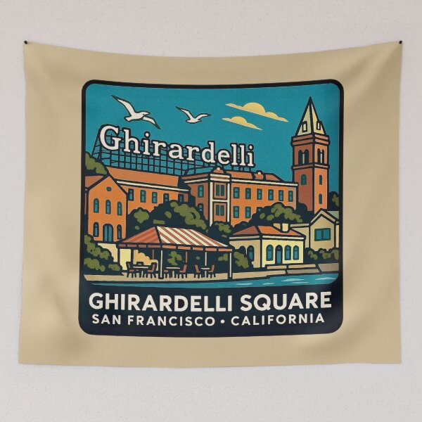 Item preview, Ghirardelli Square - San Francisco, California designed and sold by Myra365Art.