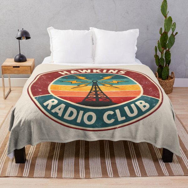 Item preview, Retro Radio Club Emblem - Vintage Radio & Signal Tower Design designed and sold by ExpertEsche.