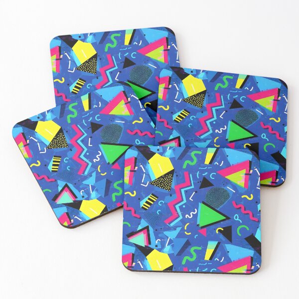 Item preview, 90s Memphis Revival Blue Geometric Pattern designed and sold by Brendan Arthur Ring.