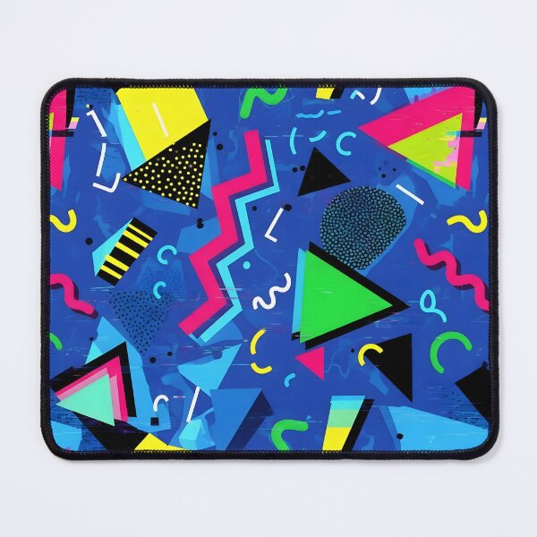 Item preview, 90s Memphis Revival Blue Geometric Pattern designed and sold by Brendan Arthur Ring.