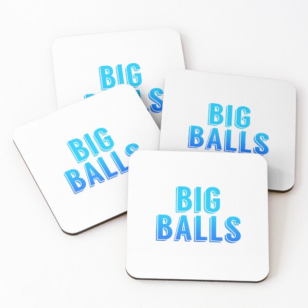 Item preview, Big Balls, Blue Pop-Up Typography  designed and sold by Memes N Lore .