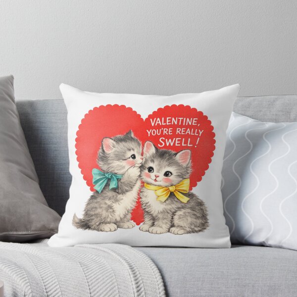Item preview, Vintage Kittens You're Really Swell Retro Valentine designed and sold by cafesh0p.